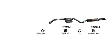 Redback Exhaust 2 1/2" Complete System for Holden Caprice (03/1990 - 1999), Statesman (03/1990 - 1999) - Brixton 4x4 - Buy Online Now!